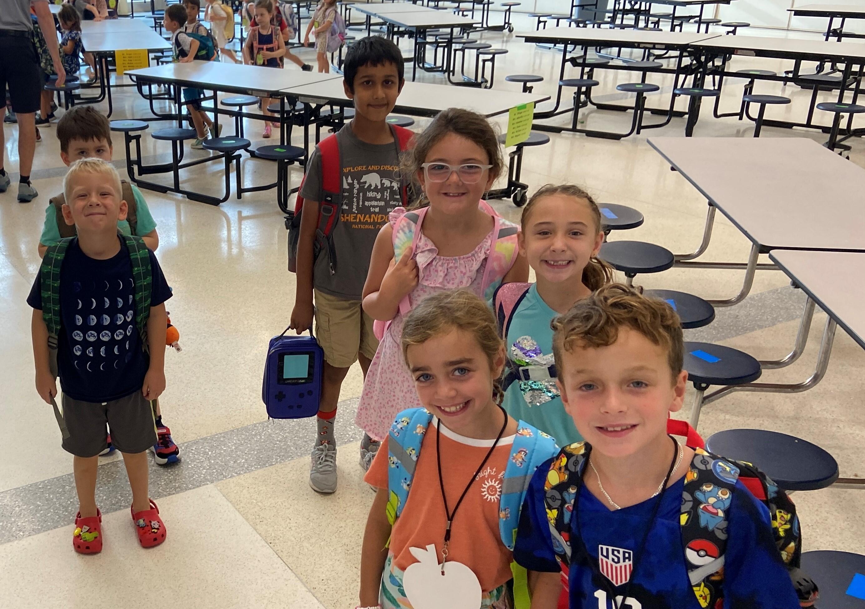 Enf- students on first day